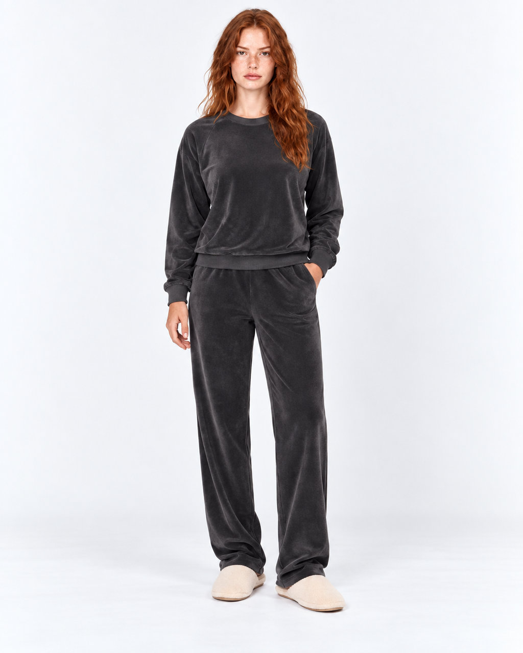 Midnight Velvet Pajama Set