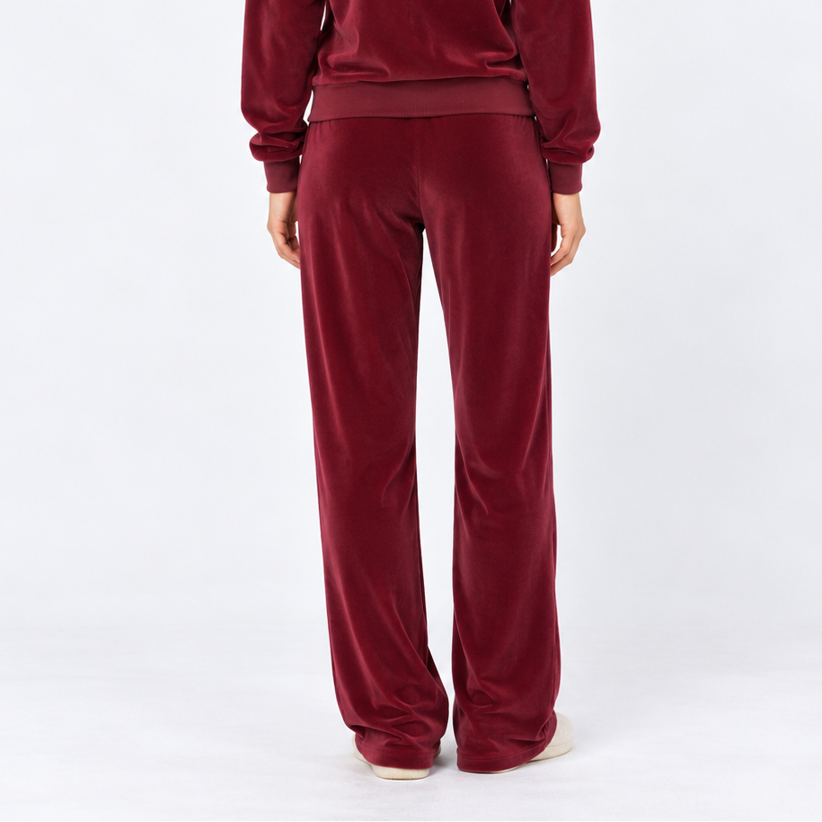 Burgundy Velvet Pajama Pants
