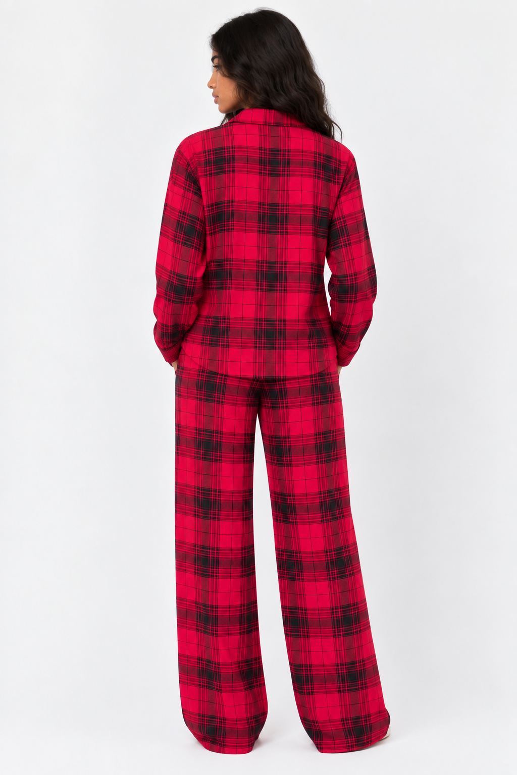 Ruby Tartan Pajama Set