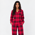 Ruby Tartan Pajama Top