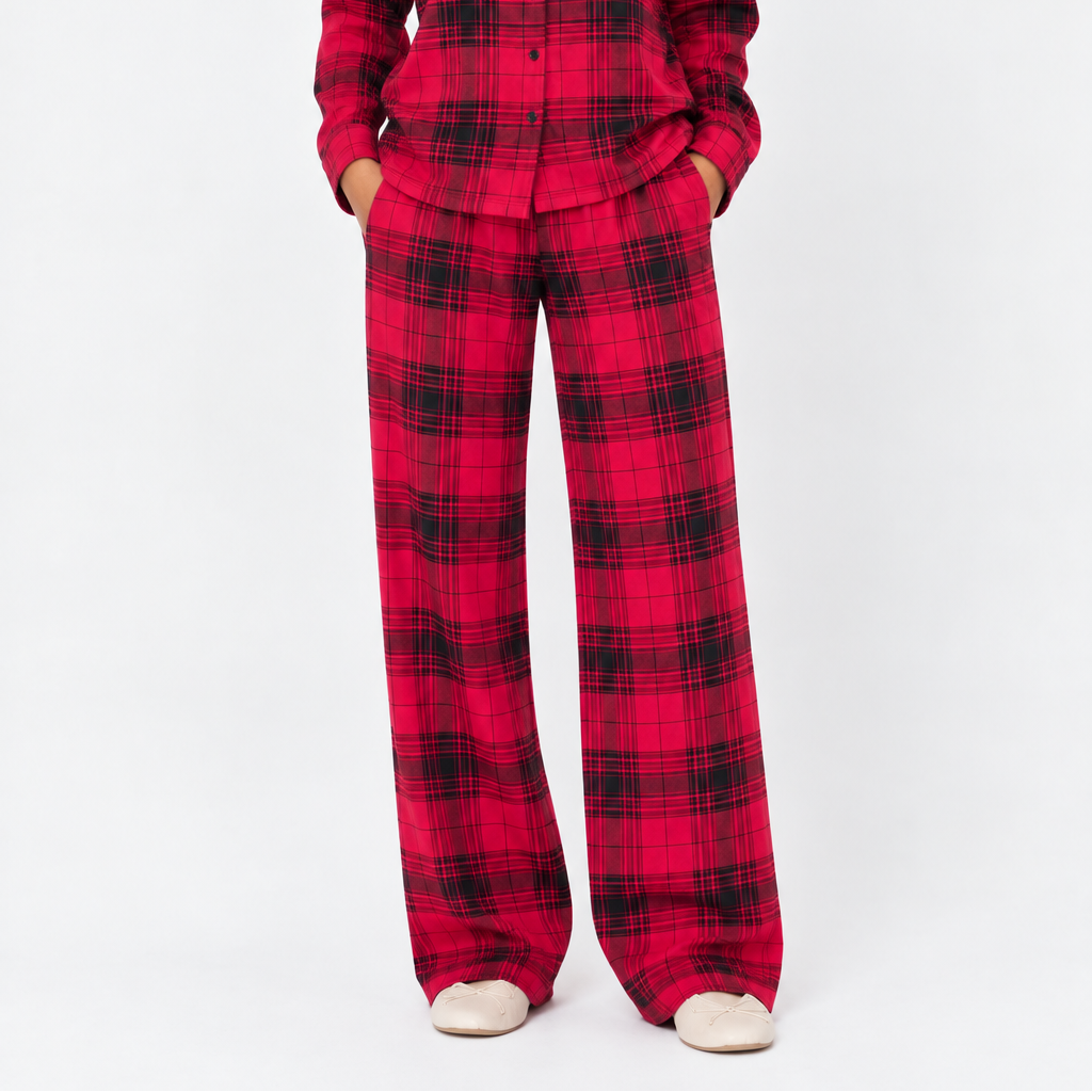 Ruby Tartan Pajama Pants